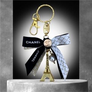 Chanel Gift Wrapping Ribbons on Keychain